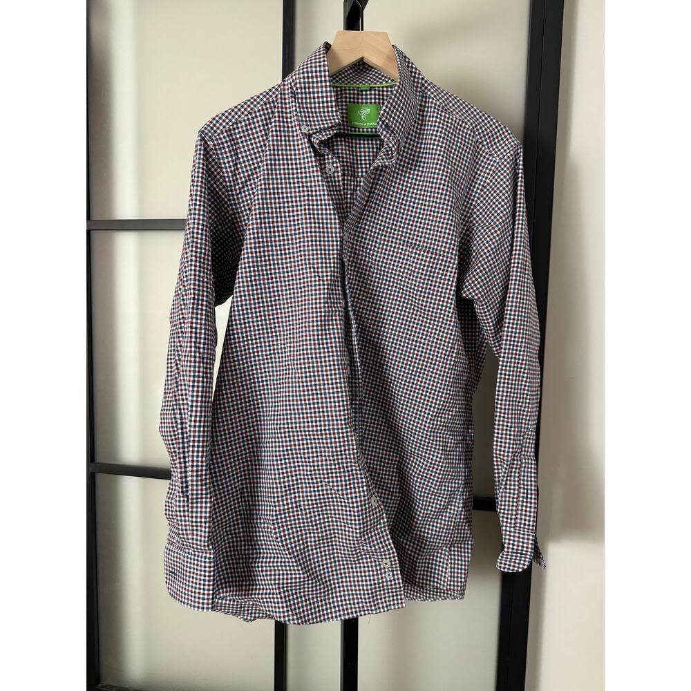 Forsyth of Canada Men's No Iron Button Down Shirt Size Medium